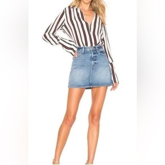Frame denim le mini distressed skirt sz 30 - Picture 1 of 9